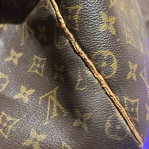 FINAL PRICE Authentic Louis Vuitton Keepall Canvas Leather Parts Rehab Damaged - Picture 10 of 17